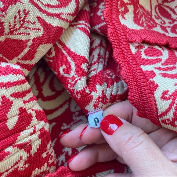 LOLITTA Womens  Zip Up Embroidered Floral Sleeveless Bodycon Dress Size P - Picture 3 of 10